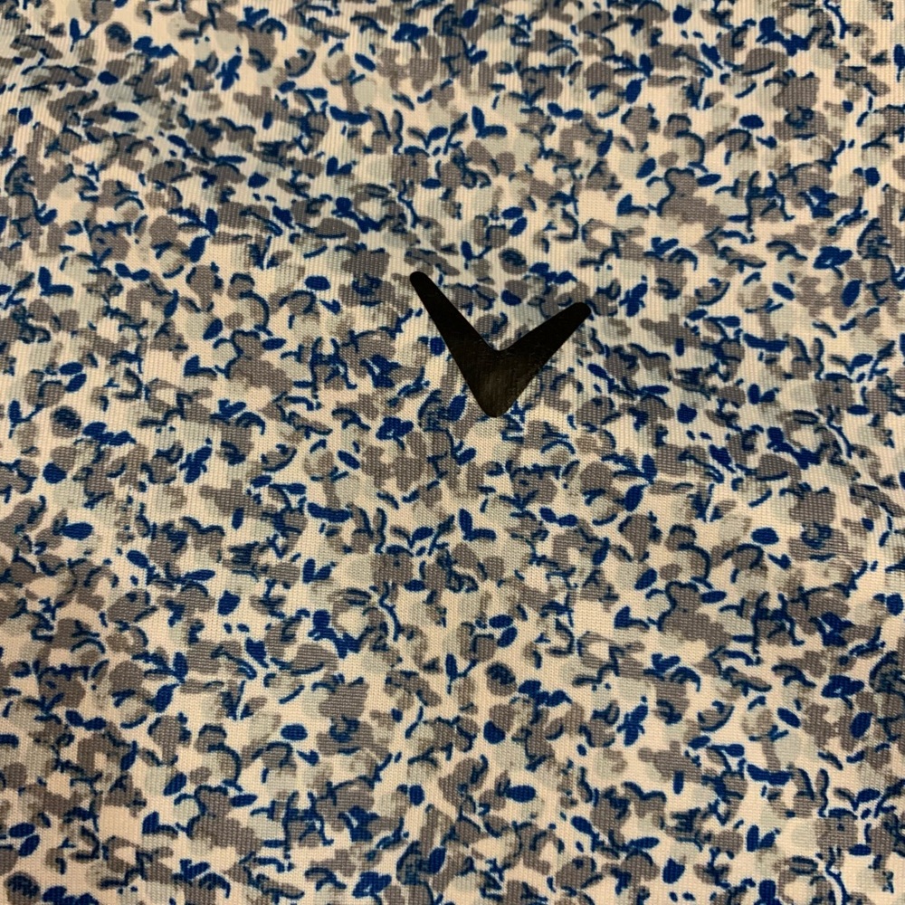 Callaway Men's Light Blue Patterned Polo Golf Shirt Opti-dri Size XL - Picture 5 of 5